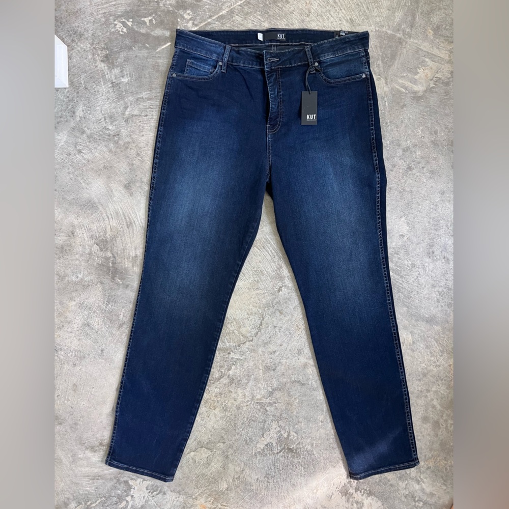 NWT! Kut from the Kloth Diana Fab Ab Skinny, Size 18, Dark wash